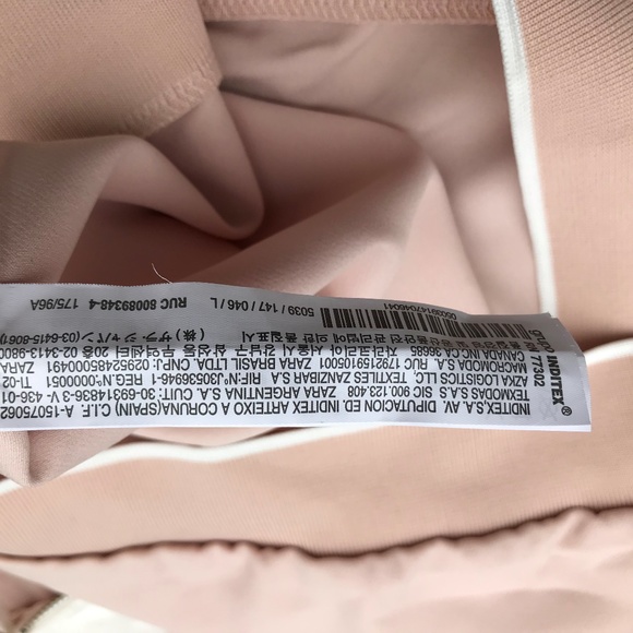 Zara Women Jacket Pink White Tracksuit Sleeve Less - Picture 8 of 8